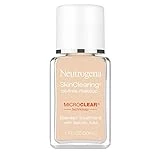 Neutrogena SkinClearing Oil-Free Acne and Blemish Fighting Liquid Foundation with Salicylic Acid Acne Medicine, Shine Controlling, for Acne Prone Skin, 30 Buff, 1 fl. oz