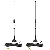 2-Pack 16.5 Inch Dual Band Ham Radio Antenna VHF UHF 136-174MHz 400-470MHz Magnetic Base SMA Female Antenna Handheld Two Way Radio Antenna for BaoFeng UV-5R UV-82 BF-888 BTECH F8HP by LUITON