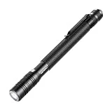 infray LED Rechargeable Pen Flashlight, Pocket-Sized Penlight with Super Bright CREE LED, Adjustable Focus, IPX5 Water-Resistant, NiMH Battery Included, 2 Modes (High/Low)