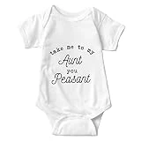 listery Take Me to My Aunt You Peasant Baby Onesie Funny auntie onesie Baby Bodysuit Cute Aunt Onesie White Baby Clothes 0-12