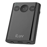 iLuv (i111BT) 2-Way Bluetooth Stereo Audio Receiver with Splitter Adapter; Features Dual Volume & Mute Control, Built-in Mic for Hands Free Calls and Supports Siri & Google Assistant Voice Command