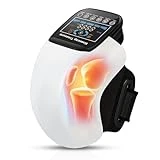 Kullre Knee Massager, Cordless Knee Massager with Heating and Vibration, Rechargeable Electronic Knee Massager for Knee Joint Pain Injury Swelling Stiffness