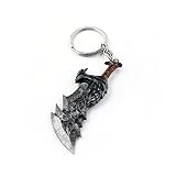 SONGCHANGJEWELRY Game GOW Ragnarok Keychains - Kratos Blades of Chaos Cosplay Metal Keychain - Christmas Gifts for Men Teens Fan (Blades of Chaos Keychain)