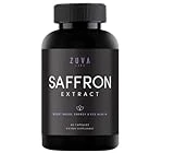 ZuvaLabs Saffron Supplements - 100% Pure Saffron Extract Mood Enhancer for Women and Men. Saffron Supplement with 90 Servings. Saffron Capsules for Eye Health