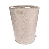 Parker Baby Nursery Laundry Hamper - Felt Storage Basket and Baby Hamper for Nursery (Oatmeal)
