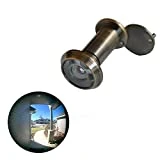 TOGU TG2814YG-AB Solid Brass UL Listed 220-degree Door Viewer with Heavy Duty Privacy Cover for 1-3/8' to 2-1/6' Doors, Antique Bronze Finish