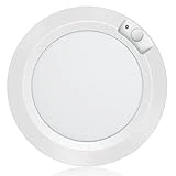 Motion Sensor Battery Operated Lights Indoor Awanber Wireless LED Closet Lights Battery Powered Motion Detector Stair Lights 210LM 6000K for Laundry Stairwell Hallway Shed Kitchen Cabinet - Cool White