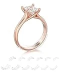 TUZAMA Invisible Ring Sizer Adjuster for Loose Rings Women Men-12 Pack,12 Sizes for Different Band Widths,Jewelry Ring Size Adapter Reducer Spacer Jewelry Guards for Any Thin Wide Rings