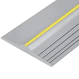 Universal Garage Door Bottom Threshold Seal Strip,Weatherproof Rubber DIY Weather Stripping Replacement, Not Include Sealant/Adhesive (20Ft, Grey)