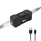 Xvive P1 Phantom Power Supply 48V/12V Switch,Up to 40 Hours of Use,Rechargeable Portable Phantom Power for Condenser/Shotgun Microphones, Mic Preamp, Recording Studios