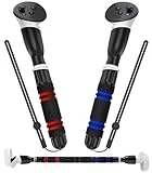 YOGES Handle Attachments Compatible with Meta Quest 3 / Oculus Quest 2 / Quest Pro/Rift S Controller Accessories, Dual Handles Extension Grips for VR Games Beat Saber Gorilla Tag Long Arms