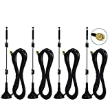 Dual Band Long Range WiFi Antenna (4-Pack), Eifagur 9dbi 2.4GHZ 5GHZ 5.8GHZ RP-SMA Connector with Magnetic Base for IP Camera WiFi Router Computer Network Devices Wireless Range Extender