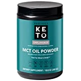 Perfect Keto MCT Oil Powder, Medium Chain Triglycerides, Ketogenic Non-Dairy Coffee Creamer and Bulk Supplement, 30 Servings (Unflavored)