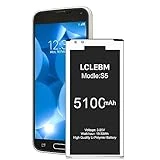 LCLEBM Galaxy S5 Battery S5 Battery Lithium Polymer Replacement Battery for Samsung Galaxy S5 G900A G900P G900V G900T G900F G900H G900R4 I9600 Galaxy S5 Battery Replacement