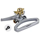 Melnor 65051-AMZ Pulsating Sprinkler with QuickConnect Product Adapter Amazon Bundle, XT Metal Base