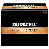 DURACELL Coppertop Alkaline Batteries with Duralock Power Preserve Technology D 12/Box (Mn1300)