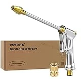 Garden Hose Nozzle, High Pressure Water Hose Nozzle Sprayer Head,fits 3/4” Garden Hose Thread,for Lawn & Garden,Washing Cars,Watering Garden,Cleaning,Showering Dogs&Pets