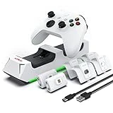 Nyko Charging Station for Xbox Series XS and Xbox - Charge Base for 2 Xbox Controllers w/LED Indicators and Extra USB Port - Xbox Controller Charge Stand w/Rechargeable Batteries - Xbox Accessories