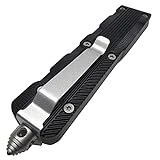 PNA Outdoor Survival Tactical Camping Knife EDC Zinc Alloy Handle Black Blade