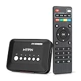 4K@30hz HDMI TV Media Player with HDMI/AV Output, Digital MP4 Player for 14TB HDD/ 512G USB Drive/SD Card/H.265 MP4, with Remote Control for MP3 AVI RMVB MPEG etc