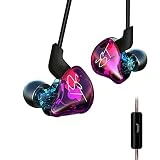 YINYOO KZ Headphones KZ ZST Colorful Hybrid Banlance Armature with Dynamic in-Ear Earphone Earphones 1BA+1DD HiFi Sport Headset (Colorful ZST MIC)