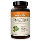 NatureWise Herbal Detox Cleanse Laxative Supplements | Natural Colon Cleanser Herb & Fiber Blend for Constipation Relief, Toxin Rid, Gut Health, & Weight Loss Support [1 Month Supply - 60 Capsules]