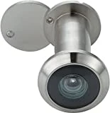 Forliggio Peephole Front Door Viewer with Privacy Cover, One-Way 220 Degrees (Satin Nickle)