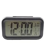 HONBAY Morning Clock,Low Light Sensor Technology,Soft Light That Won't Disturb The Sleep,Progressively Louder Wake Alarm Wake You Up Softly
