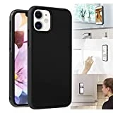Omio for iPhone 11 Antigravity Case Ultra Thin Magical Nano Adsorption Technology Anti-Gravity Protective Cover for iPhone 11 Sticky Case Nano Suction Soft Anti-Scratch Shell for iPhone 11 Case Black