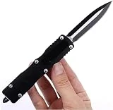 Hunting Outdoor Knife,Seatbelt Cutter,Glass Breaker,Magnesium Fire Starter,Bottle Opener;Multi-Function Emergency Tool(Black)
