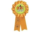 Multicolor Best Costume Award Badge - 5.5', 1 Count - Durable & Eye-catching - Winner's Medal - Perfect For Halloween & Cosplay Events