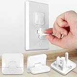 Mom's Choice Gold Awards Winner - Outlet Covers with Hidden Pull Handle Baby Proofing Plug Covers (45 Pack) 3-Prong Child Safety Socket Covers Electrical Outlet Protectors Kid Proof Outlet Cap
