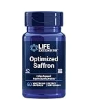 Life Extension Optimized Saffron, saffron extract, saffron supplement that helps you fight the urge to snack, non-GMO, gluten-free, vegetarian, 60 vegetarian capsules