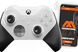ModdedZone CORE Smart Anti recoil, Rapid fire custom Modded controller compatible with Xbox One & PC. Enhance Performance and Dominate. Take your gaming to the next level. Controller with APP. (White)