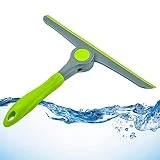 DSV Standard Squeegee for Window Cleaning, All Purpose Window Cleaner Tool for Car Windshield, Window, Mirror, Glass Door | Mini Squeegee for Home | 10' Blade and 8.3' Long Handle