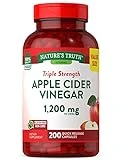 Nature's Truth Apple Cider Vinegar Capsules | 1200mg | 200 Pills | Extra Strength | Value Size | Non-GMO, Gluten Free Supplement