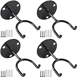ROYHOO 4PCS Baseball bat Holders Memorabilia Baseball Bat Display - Multipurpose Sturdy Bat Holder - Bat Hooks for Baseball & Softball Bat - Rack Holder Wall Mounted Display Hanger,Black