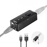 NEEWER Phantom Power Convertible 48V/12V Output, Up to 40h Working Time Portable Rechargeable Cordless Power Source with USB C Cable for Interview/Condenser Microphone, Outdoor Audio Interface, PP1