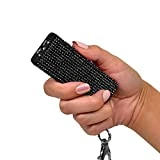 GUARD DOG SECURITY Mini Stun Gun Keychain - Stun Gun with LED Flashlight - USB Rechargeable (Black)