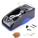 Electric Cigarette Rolling Machine Automatic Cigarette Tobacco Maker Portable Tobacco Injector Maker Roller Fits Rolling Tube with Diameter 0.31'/8mm and Most Rolling Paper (Blue)