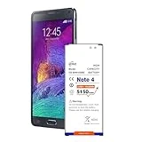 GOBAT Replacement for Samsung Galaxy Note 4 Battery,5150mAh High Capacity Fit for Samsung Galaxy Note 4 N910, N910U 4G LTE, N910V(Verizon), N910T(T-Mobile), N910A(AT&T), N910P(Sprint),EB-BN910BBE