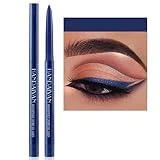 ONarisae eyeliner pencil waterproof retractable eyeliner creamy pigmented smudge proof eye liner pen shimmer Dark Blue