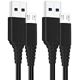 PS4 Controller Charger Cable,Playstaion 4 Charging Cord 10ft 2Pack for Sony Playstaion 4,PS4 Slim/Pro,Dualshock 4,Xbox One/One X,Micro USB High Speed Data Sync Power Wire,Nylon Braided Extra Long