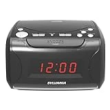 Sylvania Alarm Clock Radio with CD Player and USB Charging