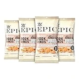 EPIC Pink Himalayan Salt Pork Rinds, Keto Consumer Friendly, 4Ct Box 2.5oz bags (Pack of 4)