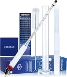Hydrometer Alcohol Meter Kit, Hydrometer Alcohol 0-200 Proof and Tralle, Alcohol Tester for Liquor, Alcohol Hydrometer for Moonshine, Liquor, Spirits, Proofing, Distilling, with Hydrometer Test Jar