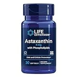 Life Extension Astaxanthin with Phospholipids 4 mg - For Eye & Heart Health + Metabolic & Cardiovascular Health - Supports Inflammatory & Immune Response - Gluten Free, Non-GMO - 30 Softgels