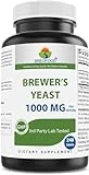 Brieofood Brewers Yeast 1000 mg per Serving - 240 Tablets - 3rd Party Labe Tested for Purity & Quality