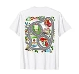 Play Mat Road Map Play City Roads Massage Race Track T-Shirt