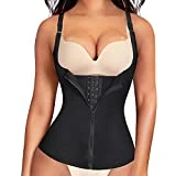 REYEOGO Waist Trainer for Women Tummy Control Sweat Vest Postpartum Body Shaper Sport Girdle Weight Loss Corset Cincher (Black, XX-Large)